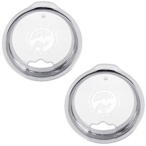 2-Pack Polar Camel 20oz Replacement Tumbler Lid Straw Hole Clear Fits Yeti 20 oz
